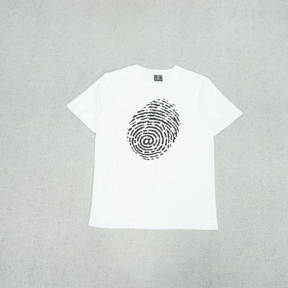 Always White Personalized Fingerprint Short Sleeve T Shirt